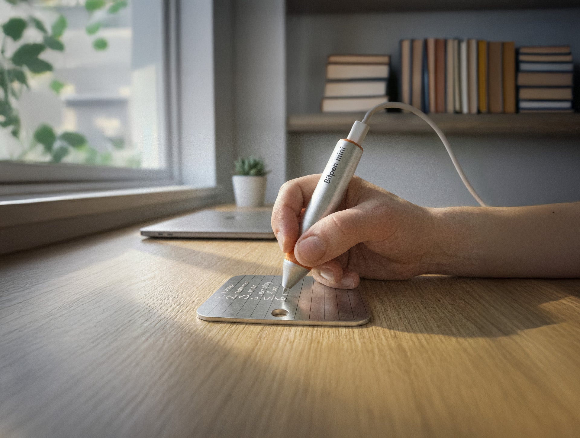 Bitpen mini am Schreibtisch